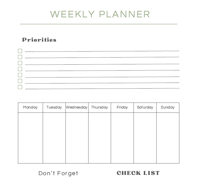 Ultimate Life Planner Bundle – Organize Your Time, Meals & Money + Bonus Gratitude Journal