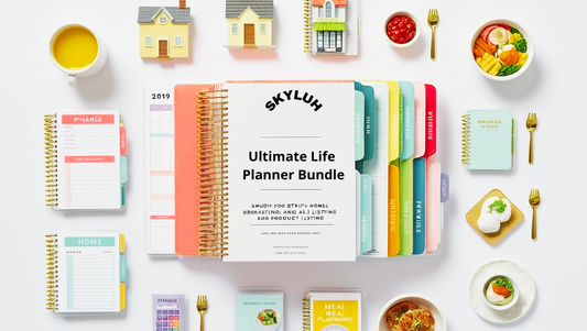 Ultimate Life Planner Bundle – Organize Your Time, Meals & Money + Bonus Gratitude Journal
